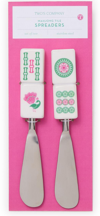 Set of 2 Mahjong Spreaders on Gift Card
