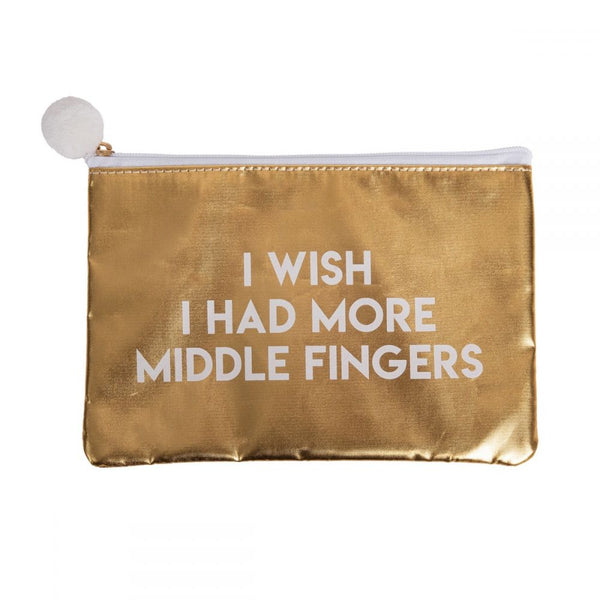 Funny Gold Cosmetic Bag