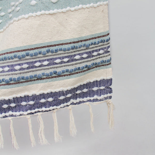 Multicolor Natural Cotton & Acrylic Throw