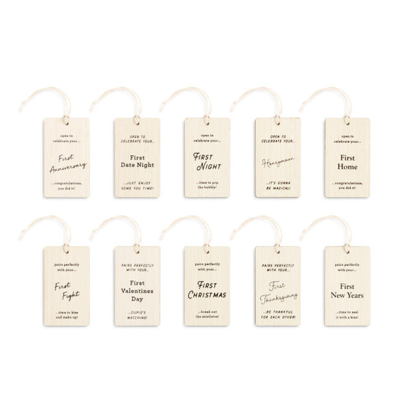 First Year Milestones Bottle Tags