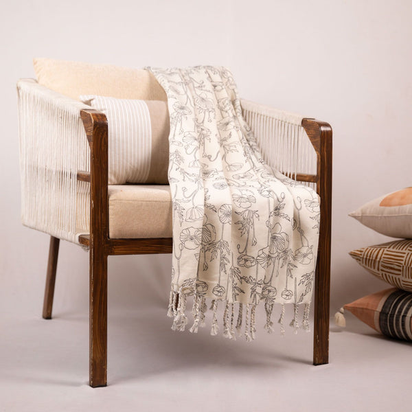 Floral Printed Throw