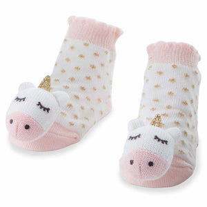 Unicorn Rattle Toe Sock