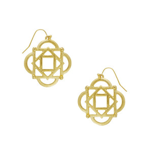 Curved Square Earrings