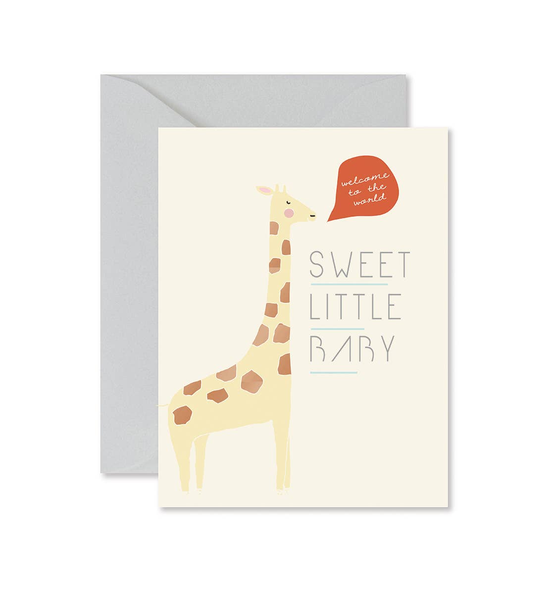 Giraffe Sweet Little Baby Greeting Card