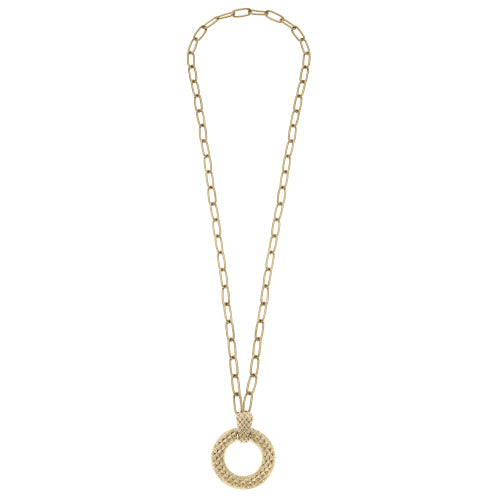 Kenzi Door Knocker Pendant Necklace