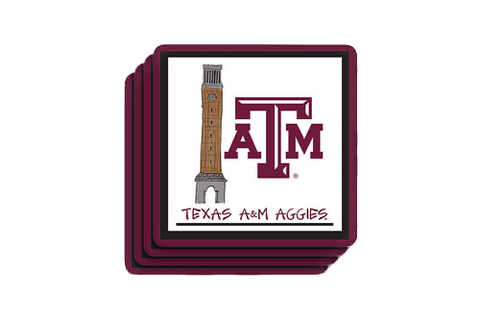 Texas A&M Coaster Set