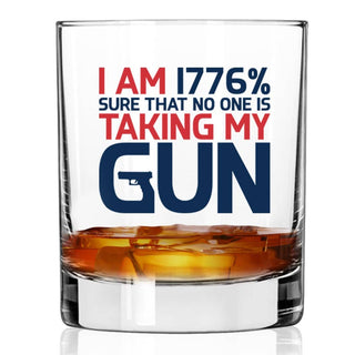 1776% Sure Whiskey Glass