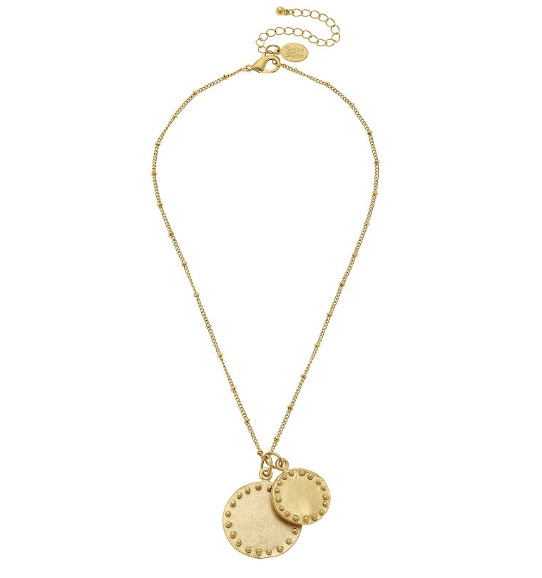 Double Circle Chain Necklace