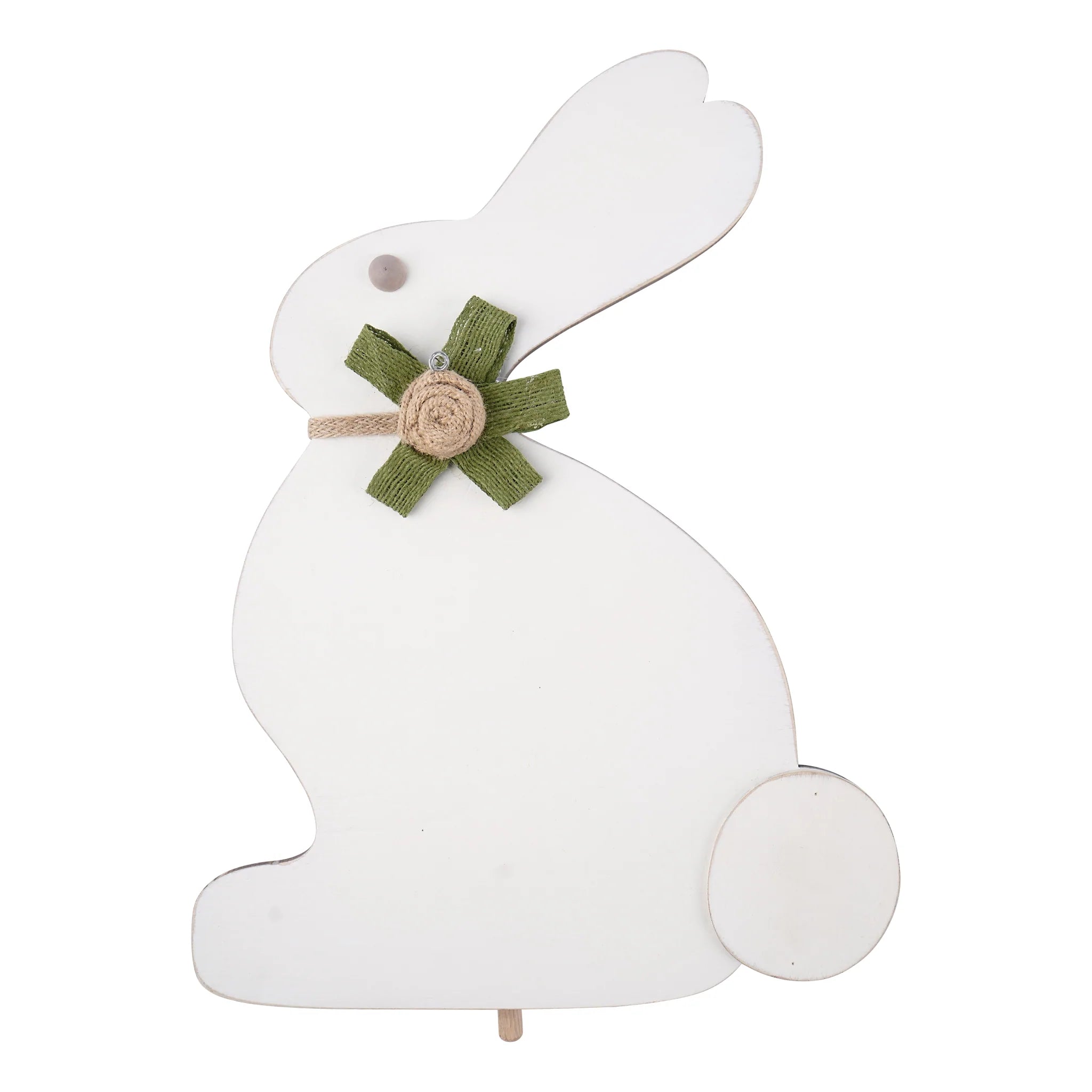 White Bunny Sign Topper