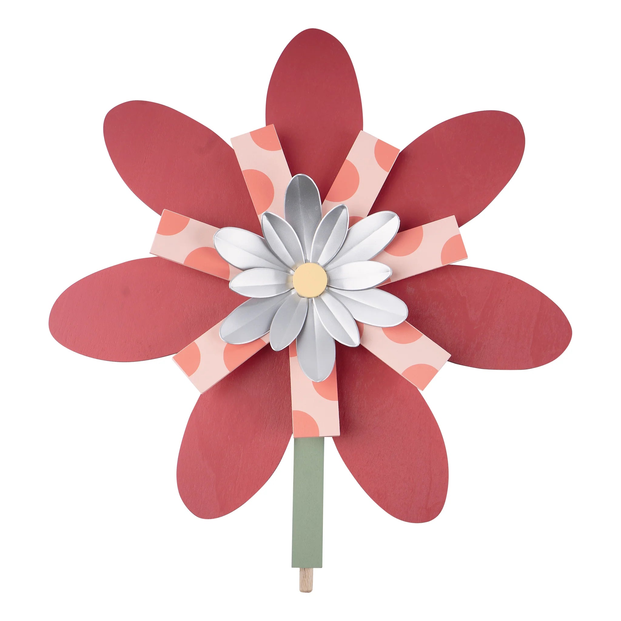 Red Flower Sign Topper