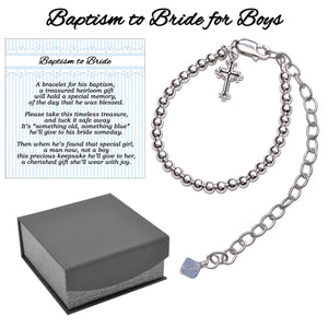 Boy's Baptism to Bride™ Cross Bracelet