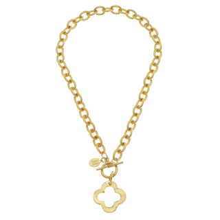 Open Clover Toggle Necklace