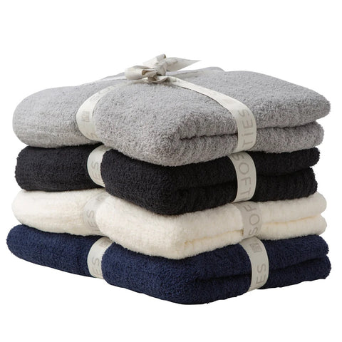 Solid Rib Marshmallow Blanket