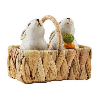 Bunny Salt & Pepper Basket Set