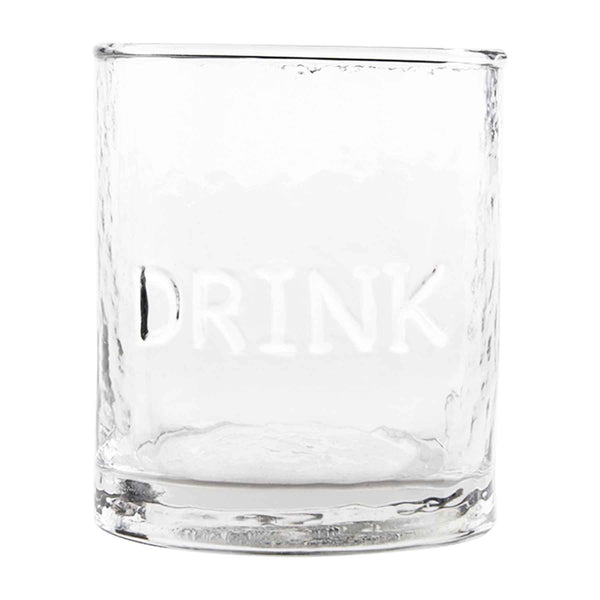 Embossed Double Old Fashioned Rocks Glass