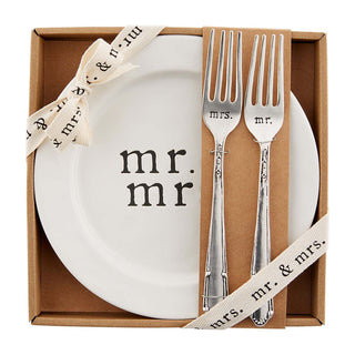 Mr & Mrs Cake Plate