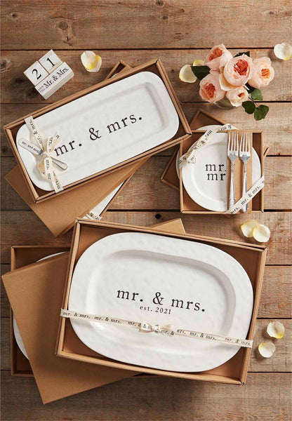 Mr & Mrs Cake Plate