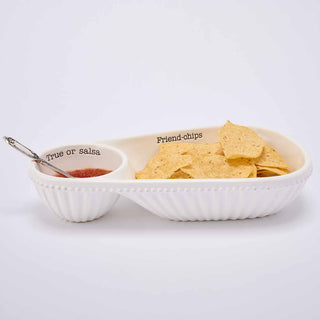 Chip and Salsa Dip Dish