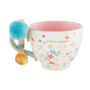 Floral Latte Mug Set