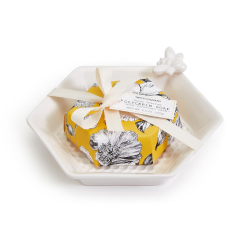 Bee Clean Honey Soap with Dish