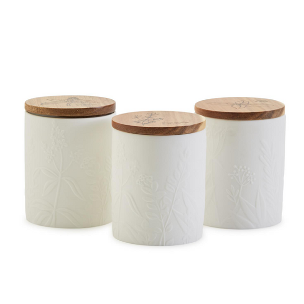 Herbal Scented Candle with Wooden Lid