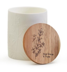 Herbal Scented Candle with Wooden Lid