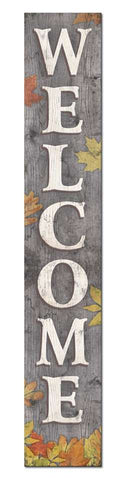 PB - Welcome w/Fall Leaves Porch Board