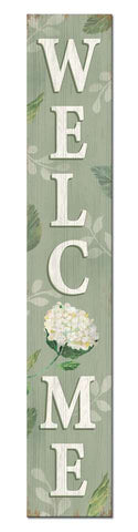 PB - Welcome w/Hydrangea Porch Board