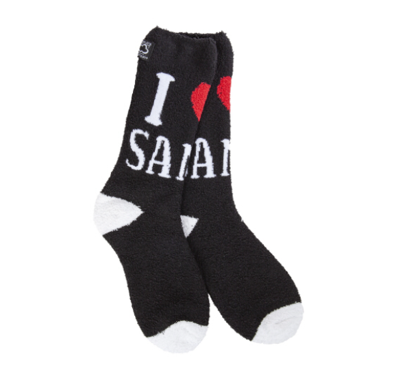 I Heart Santa Cozy Crew Socks