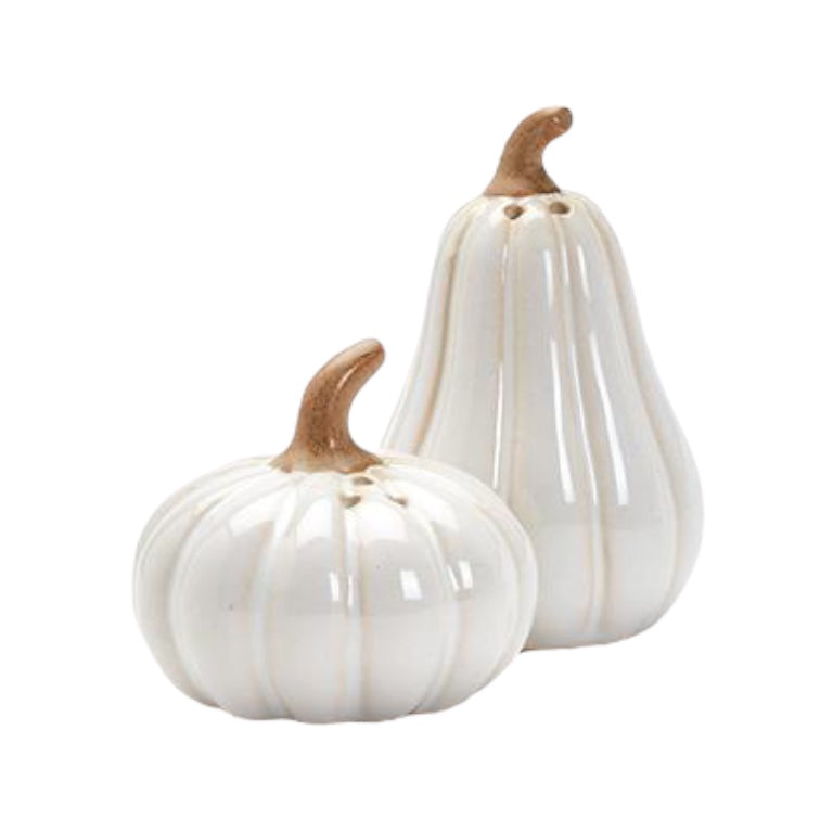 Pale Pumpkin Salt and Pepper Shakers