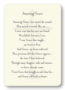 Amazing Grace Prayer Card