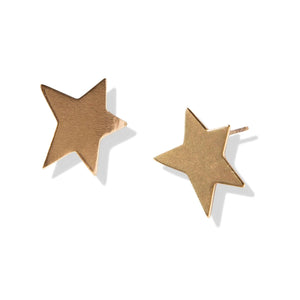 Katie Star Brass Earrings