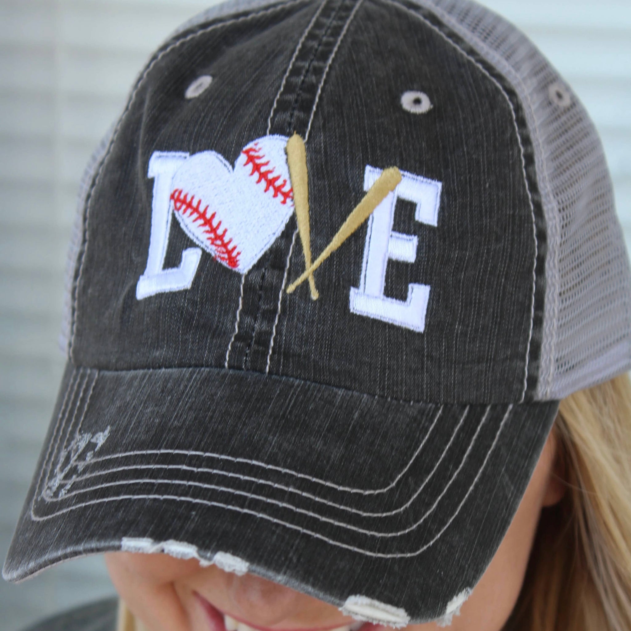 Baseball Love Ball Cap