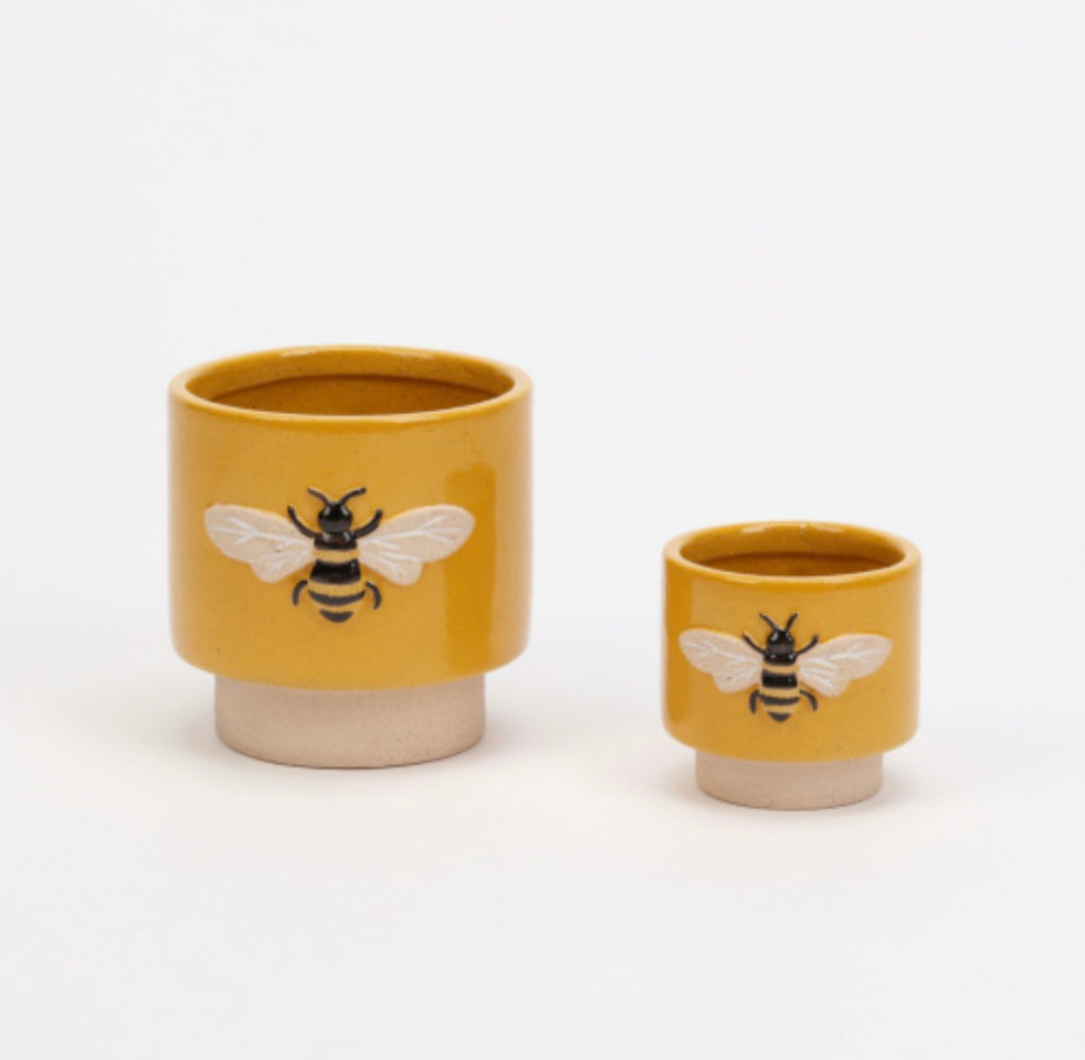 bee ceramic plant pots Bee Pot