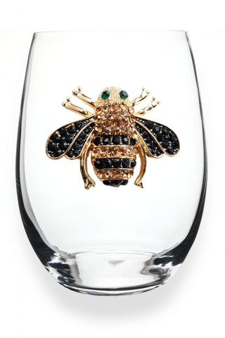 Bee Wine Glass - Stemless
