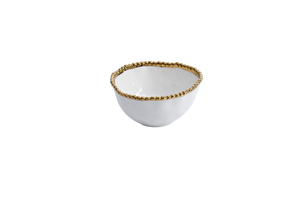 White/Gold Mini Bowl