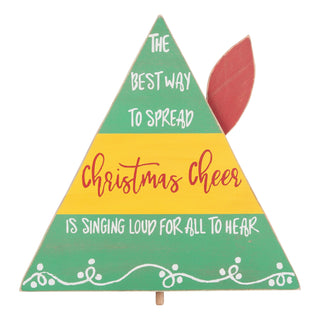 Christmas Cheer Elf Hat Sign Topper