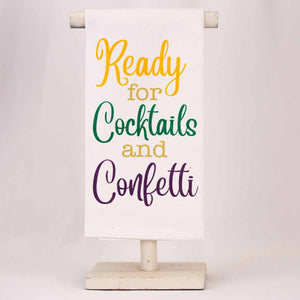 Cocktails & Confetti Hand Towel