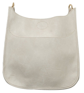 Cream Vegan Messenger Bag