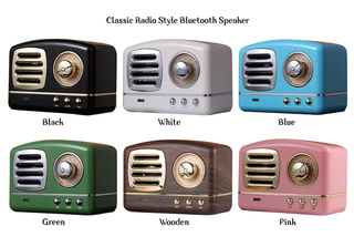 Classic Radio Style Bluetooth Speaker