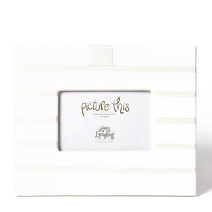 White Stripe Mini Happy Everything! Frame
