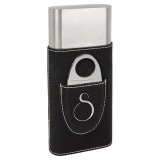 Leatherette Cigar Case w/Cutter