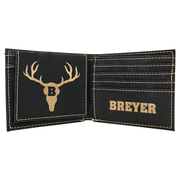 Leatherette Bi-Fold Wallet