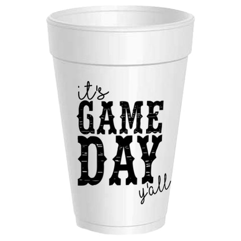 Game Day Y'All Styrofoam Cups