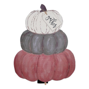 Stacked Pumpkins Sign Topper