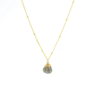Gold Trinket Stone Necklace