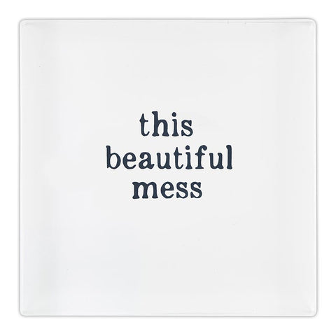 "This Beautiful Mess" Lucite Block