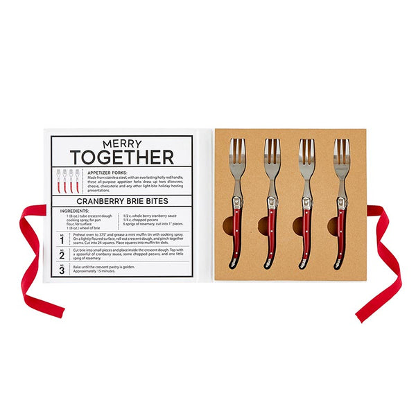 Red Charcuterie Forks