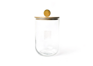 Mini Wooden Lid Glass Jar