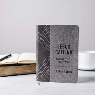 Jesus Calling: Enjoying Peace in His Presence (Textured Gray)